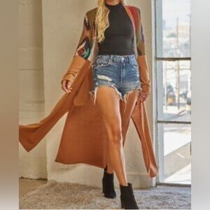 Spice Rose Women’s Stylish Long Cardigan Sweater